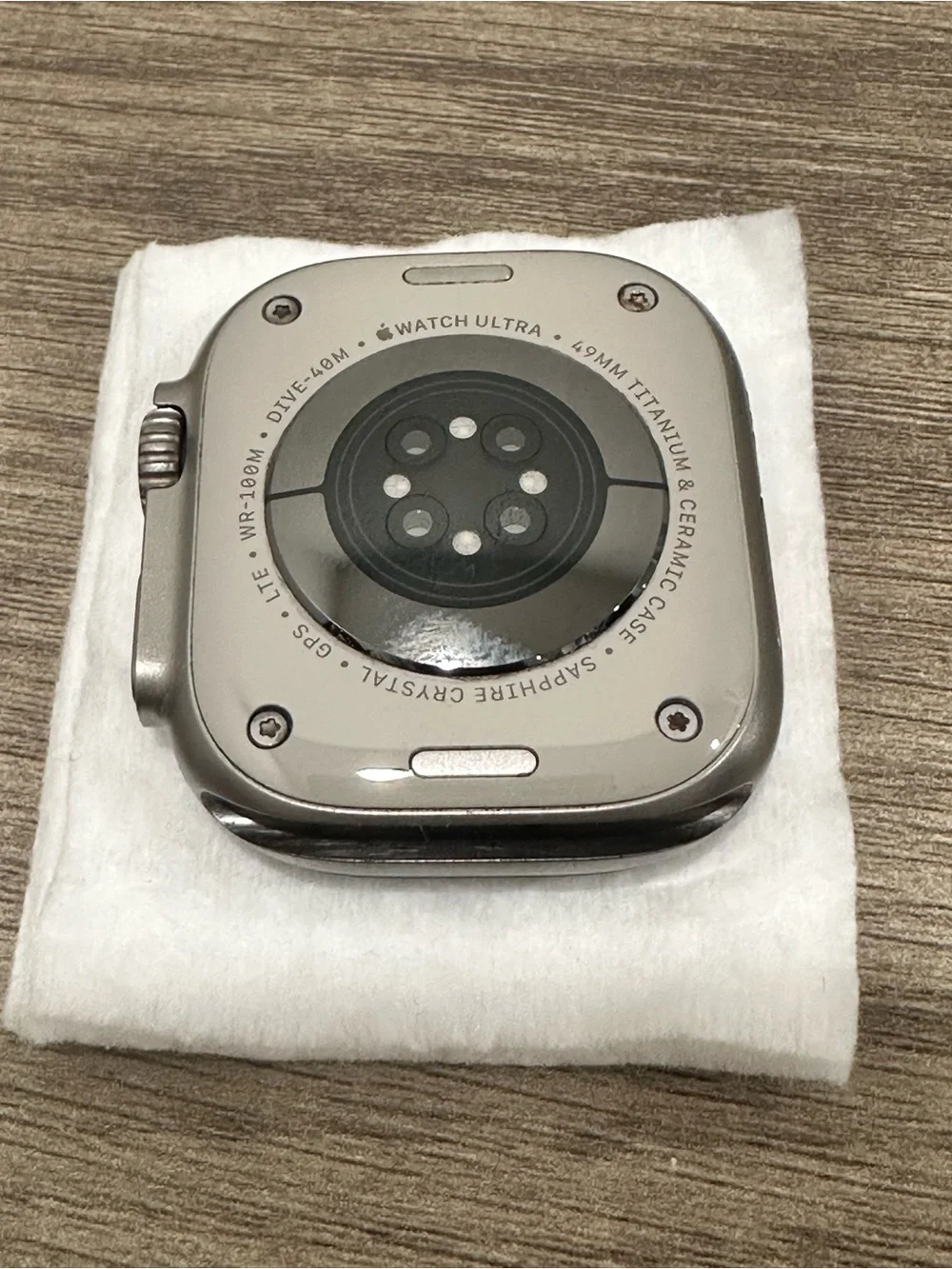 Apple Watch Ultra 2 Titanium with Stainless Steel Band, Charger.
